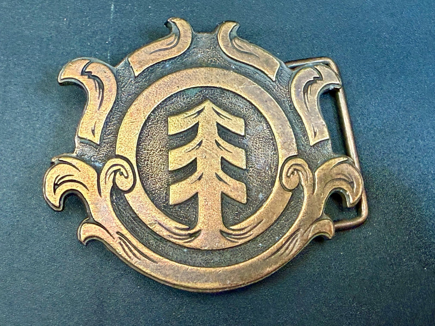 Triple Arrow Emblem Clothing Company? Brass Tone Belt Buckle