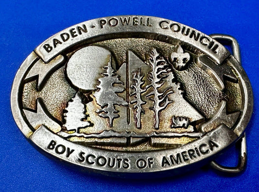 Baden Powell Council Binghamton, NY BSA Boy Scouts of America Belt Buckle
