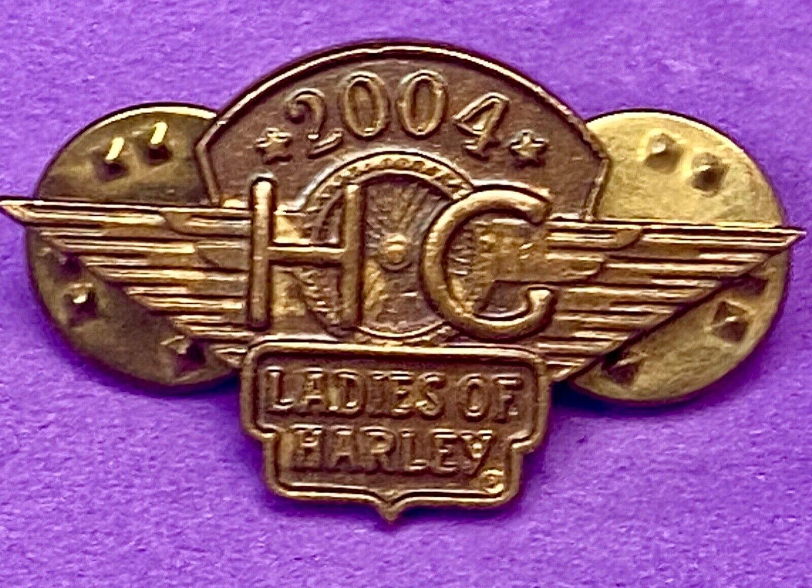2004 Ladies Hog Harley Davidson Owners Group Motorcycles Pin