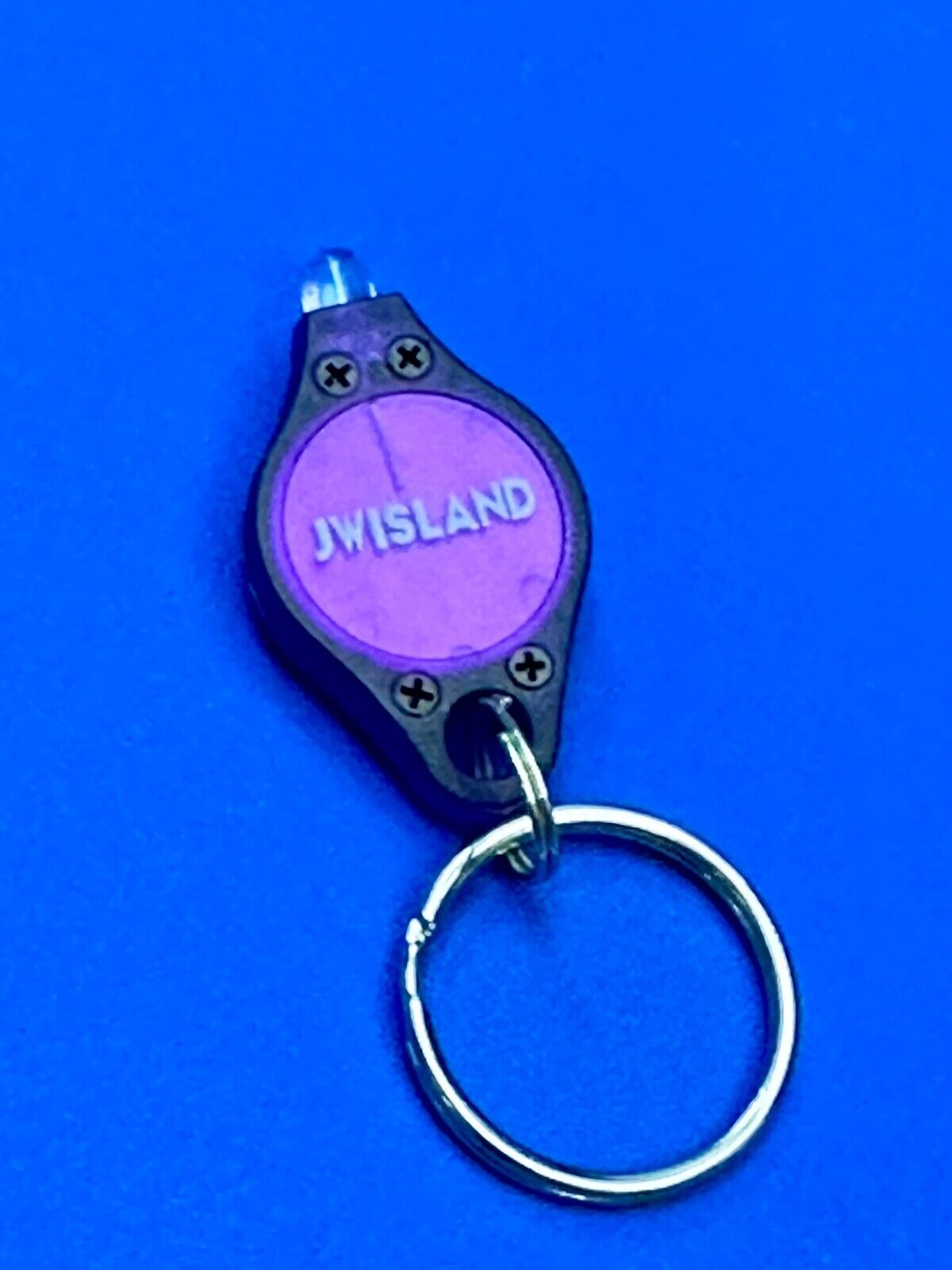 UV Mini LED Keychain Flashlight Black Light UV Lights Key Ring JWISLAND