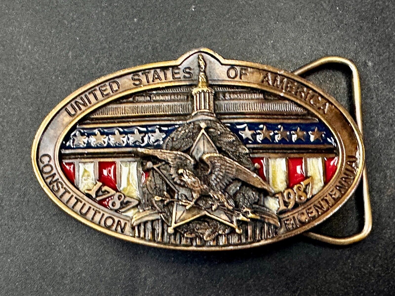 United States of America Constitutional Bicentennial Commemorative Belt Buckle