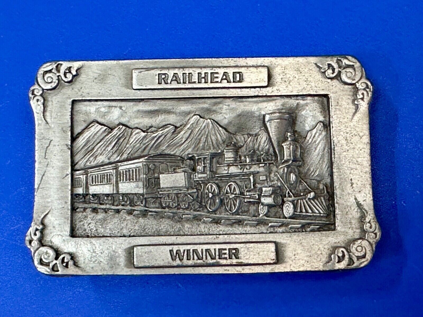 Train RR Railhead Winner ARIZONA COWBOY SHOOTERS ASSOCIATION BELT BUCKLE