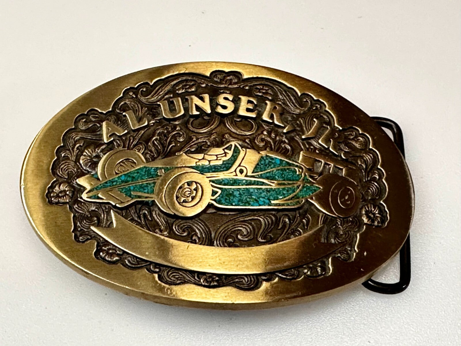 Al Unser Jr. Indianapolis 500 Car Advanced Casting Race Fans Belt Buckle