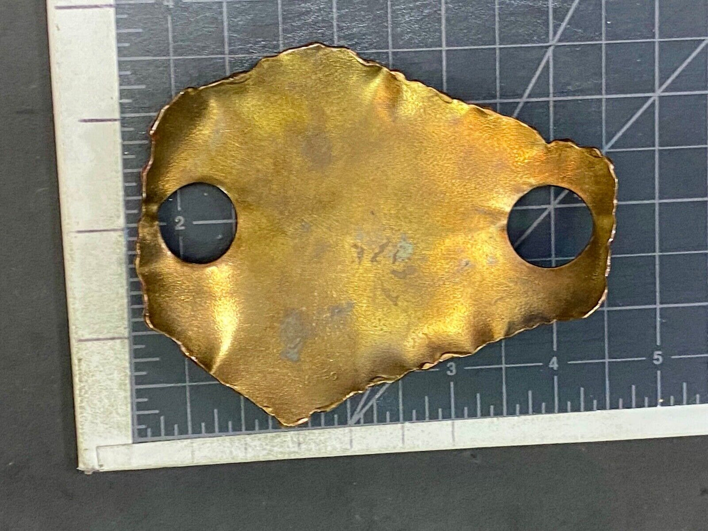 Vintage Made In India? India Inspired Brass Scarf Loupe Buckle 