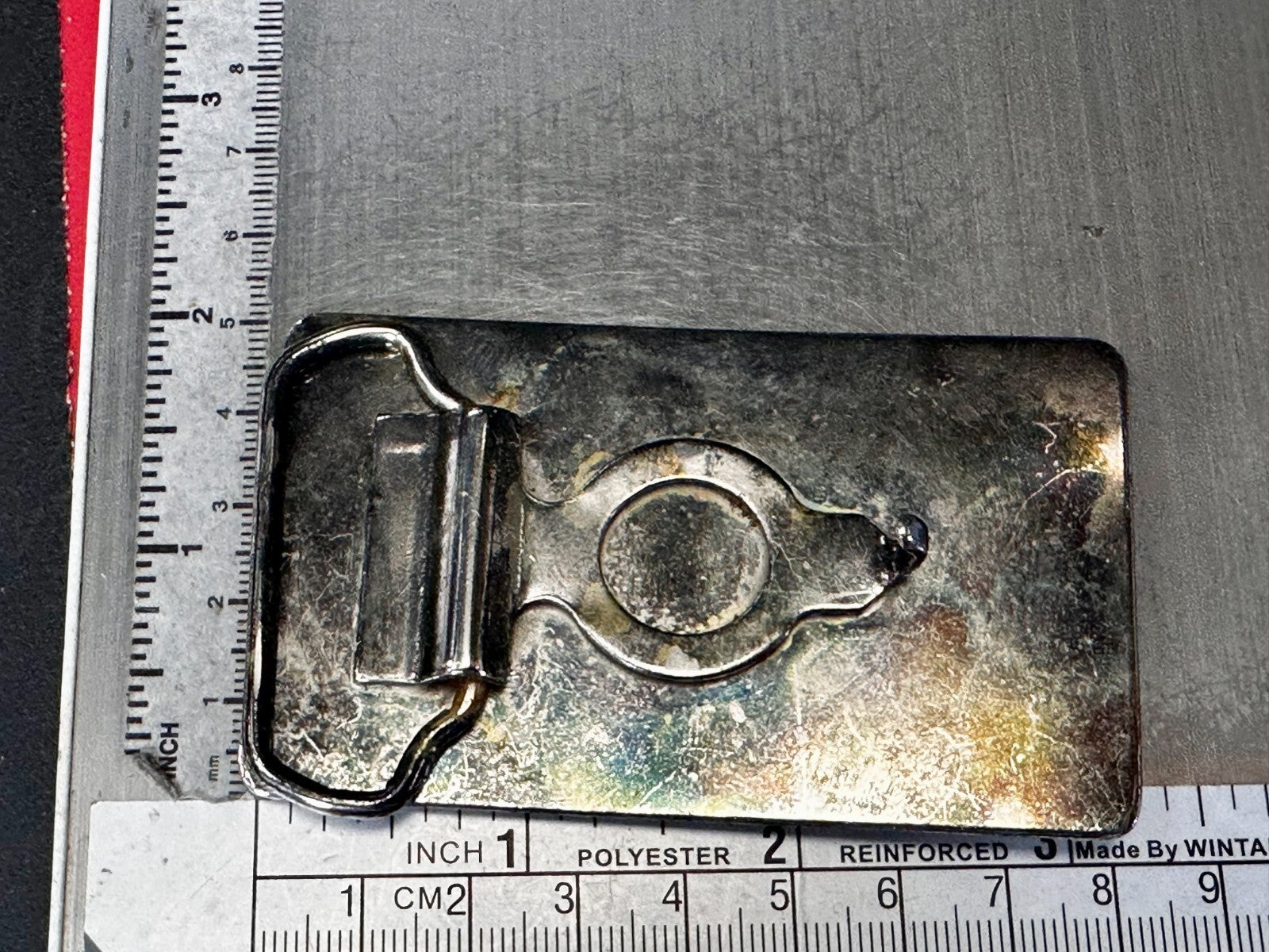 Alaska State Map Oil Pipe Line Vintage Commemorative Belt Buckle