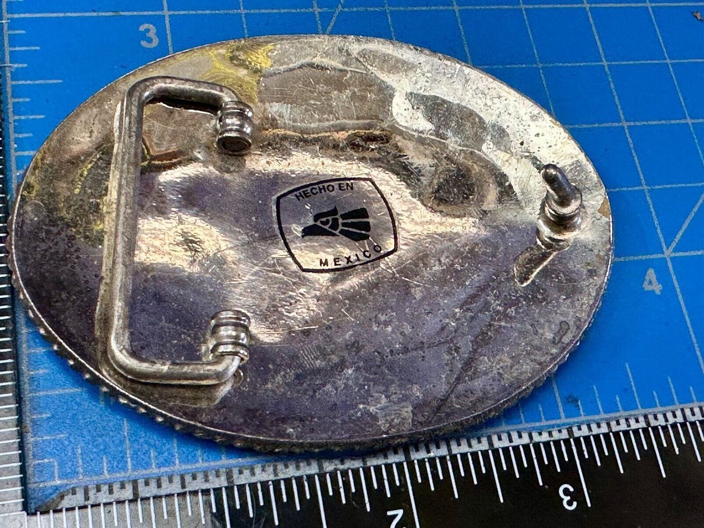 Amcemey Dual Challenge Downhill Ski Trophy Award Vintage Western Belt Buckle