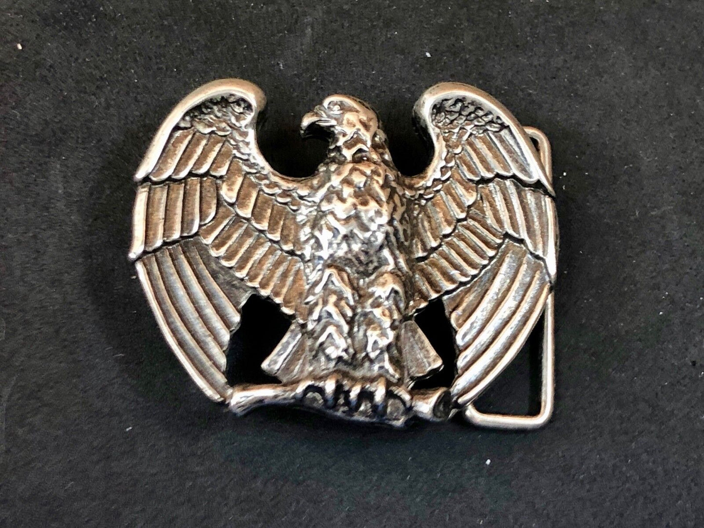 Vintage Avon American Eagle Patriotic Metal / Silver Tone Belt Buckle