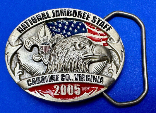 2005 BSA National Scout Jamboree STAFF Caroline County of Virginia Belt Buckle