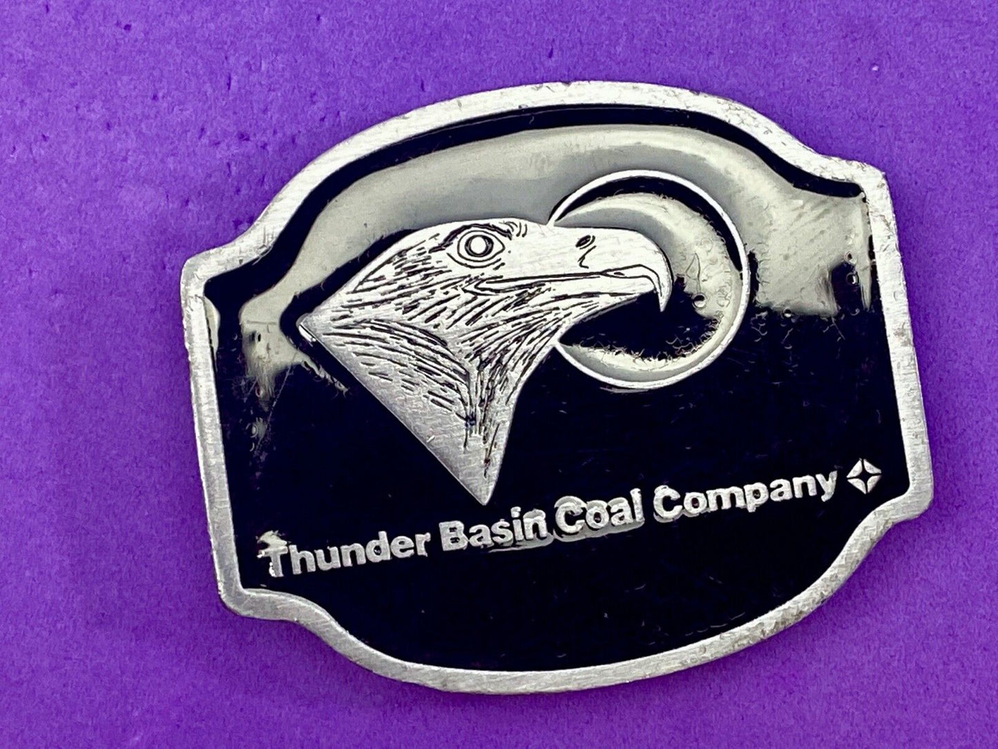 Thunder Basin Coal Company Black and silver color Belt buckle 