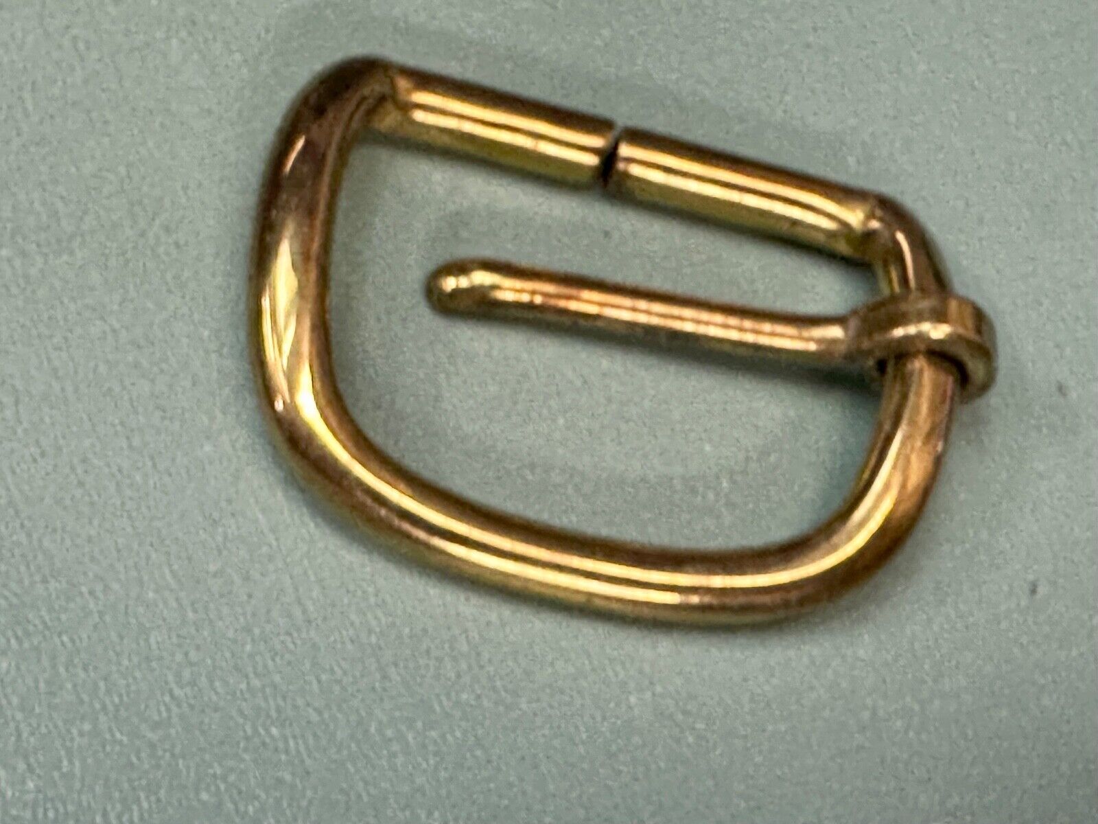 Vintage curved rectangle replacement belt buckle marked W