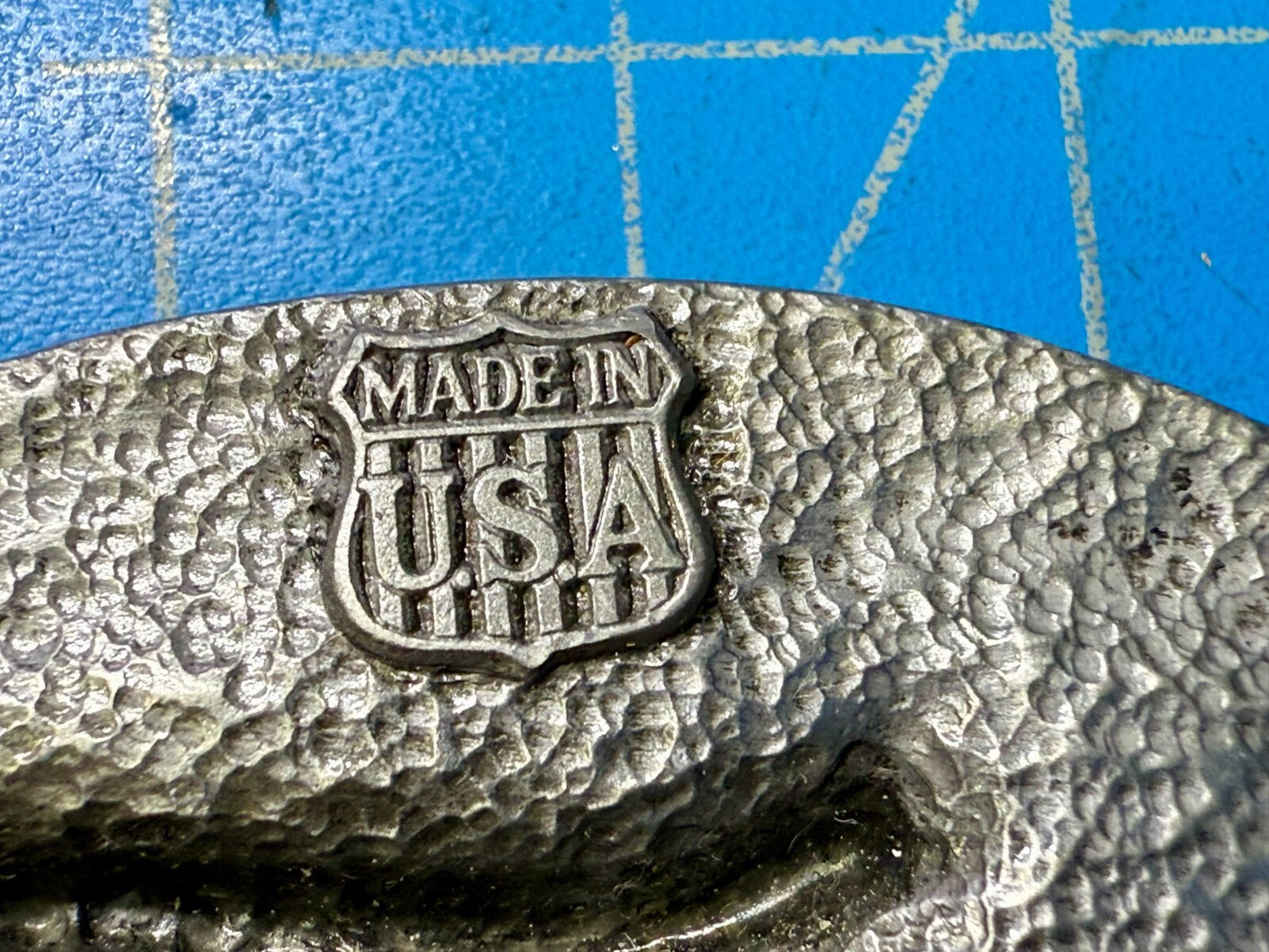 America Statue of Liberty Bald Eagle Golden State Bridge 1985 C+J Belt Buckle