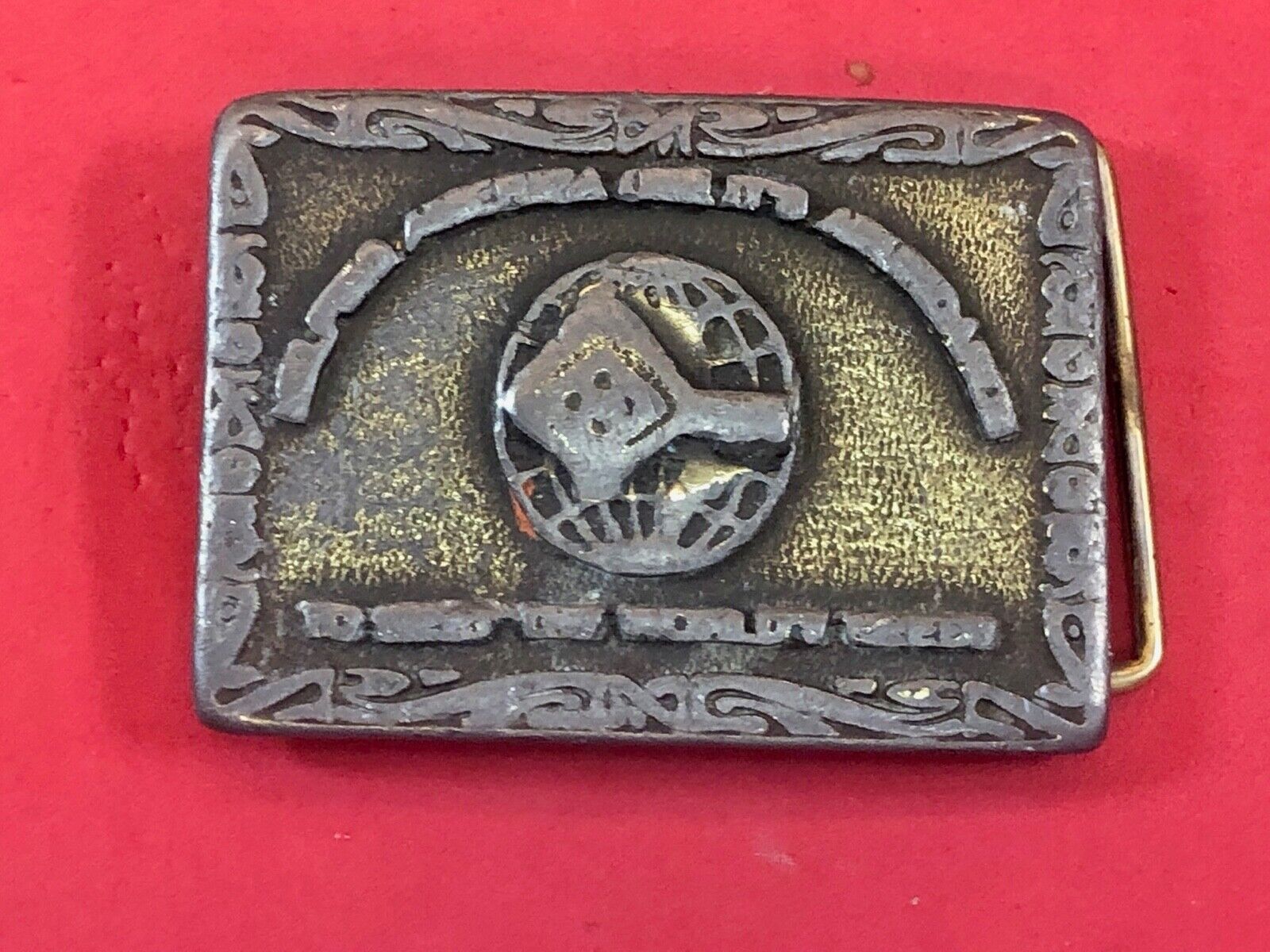 Vintage CD Hit industry company promotional belt buckle 