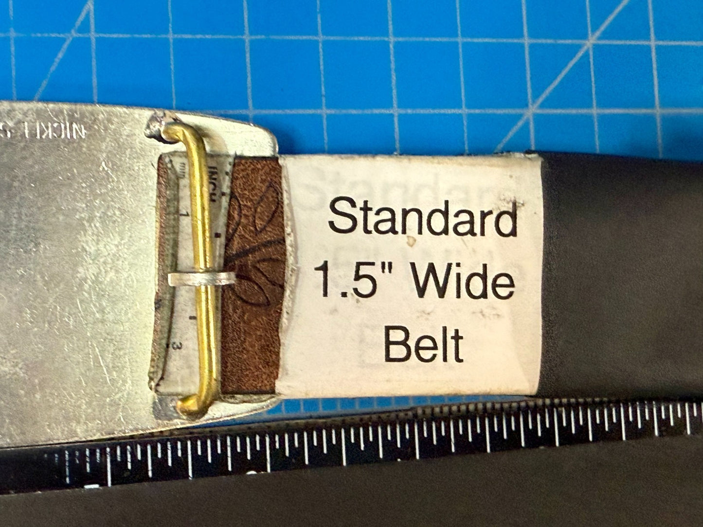 Vintage Gold Rope Design Reflective Nickel Silver Belt Buckle