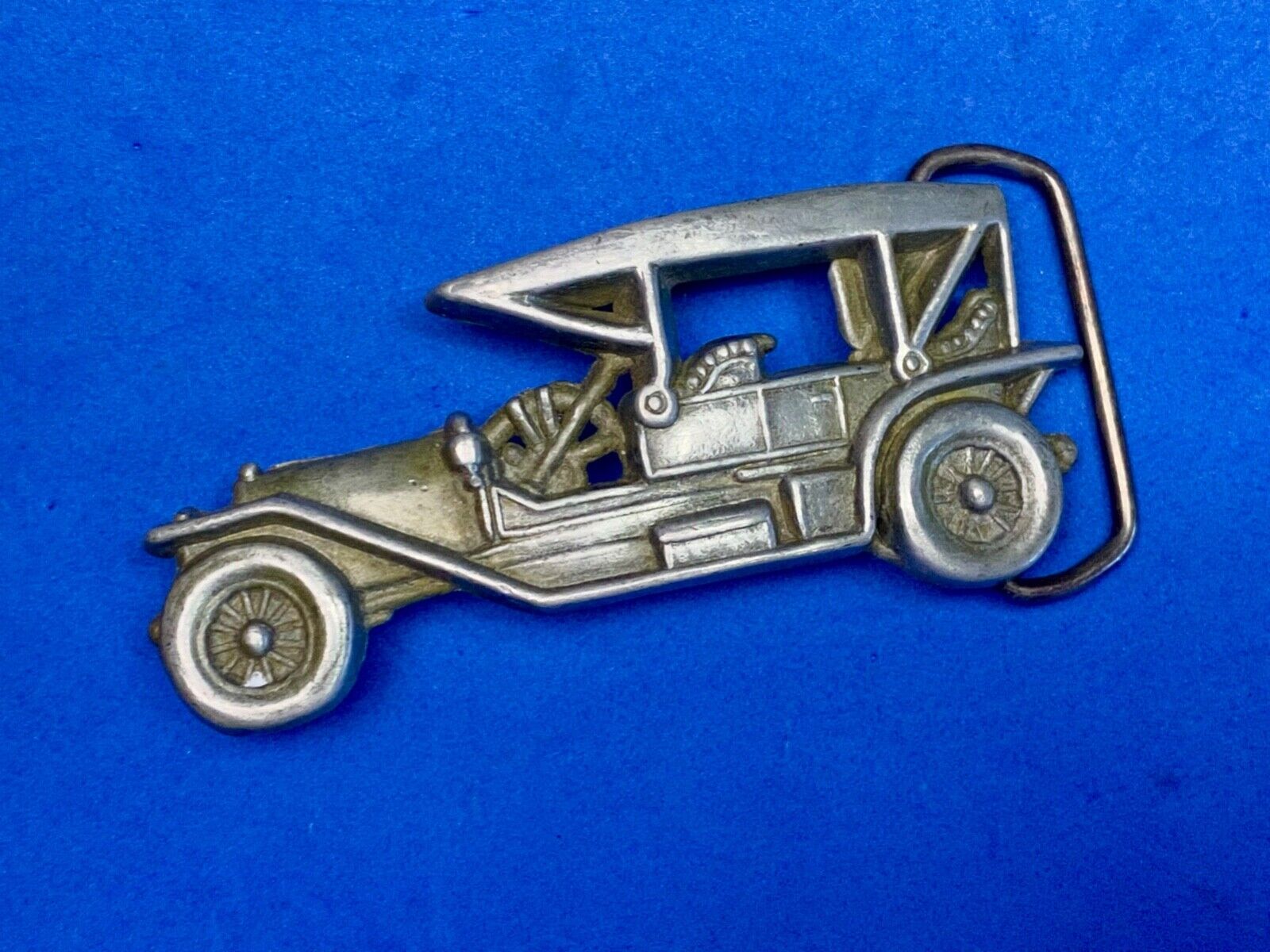 Vintage Cut Out Car - Old Time Auto Collectors Belt Buckle