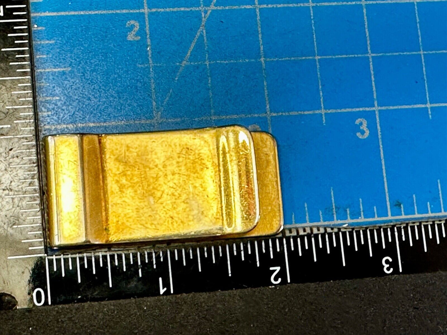 Vintage Gold Tone Money Clip Bill Holder Engraved DAD - Perfect Fathers Gift!