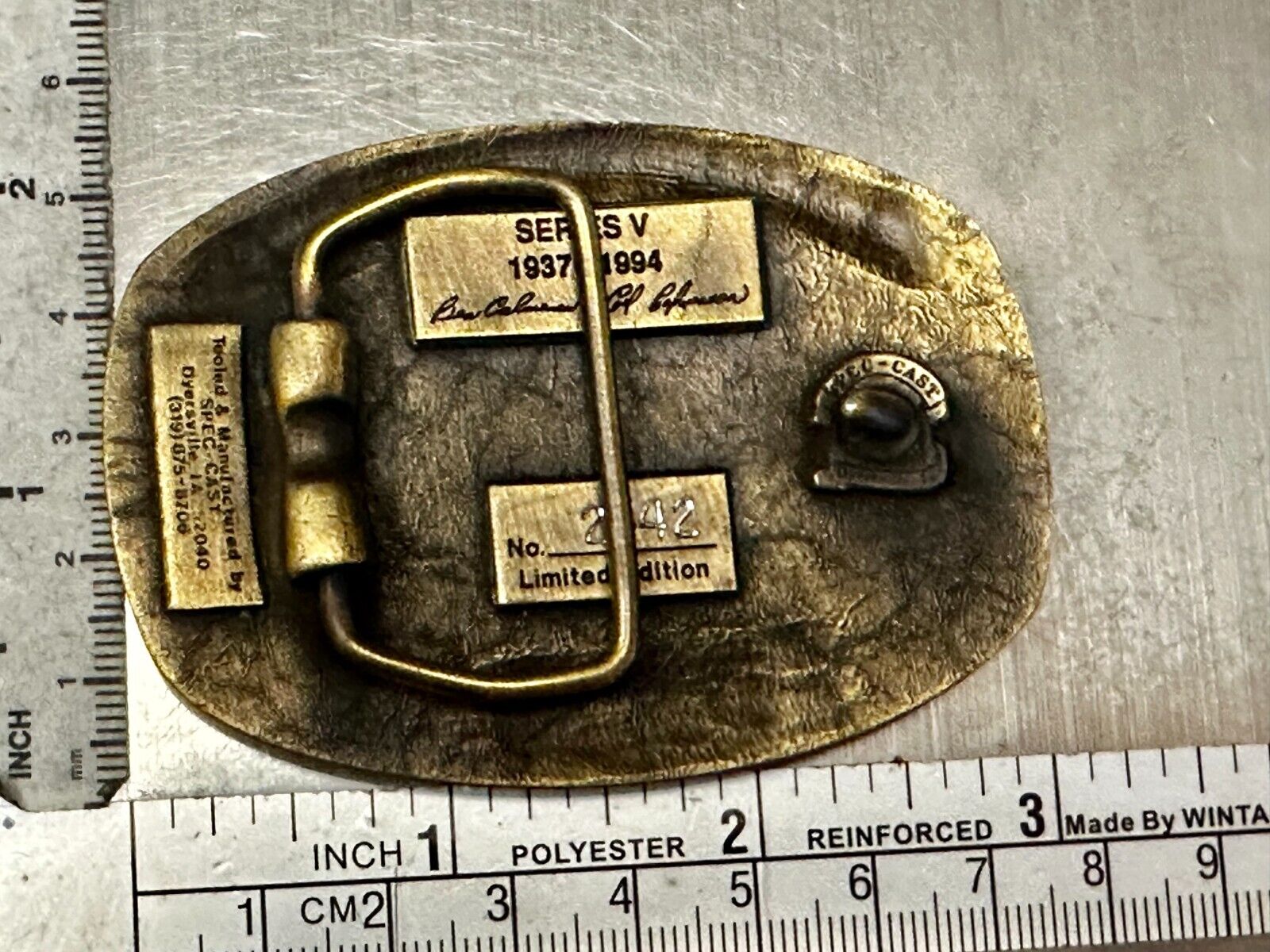 57 Years TISCO Tractor Implement Supply company NOS Belt Buckle by Speccast