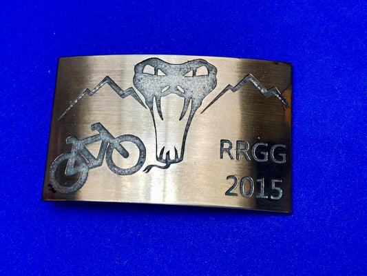 Used 2015 RRGG Mountain Bike Belt Buckle Viper  Event Trail Ride Race BMX Run