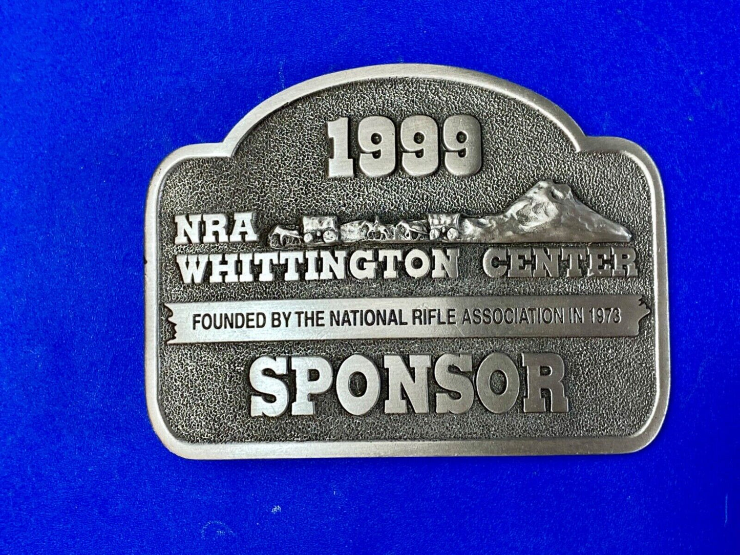 1999 NRA Whittington Center National Rifle Association Sponsor belt buckle