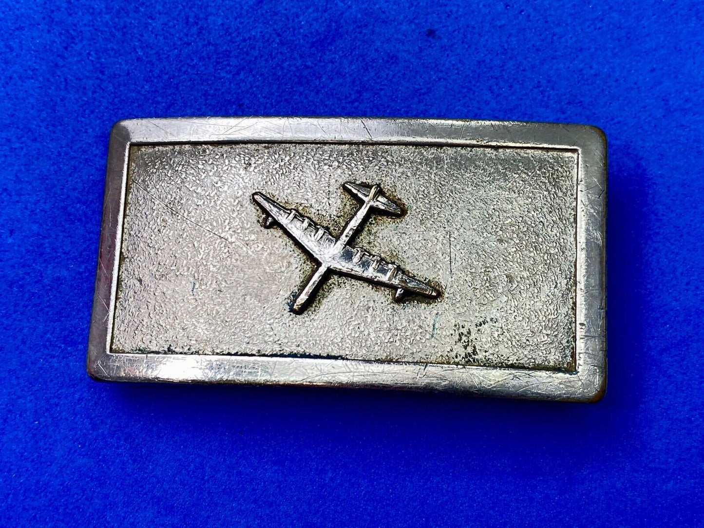 Airplane - Private Plane Pilot's Rectangular Silver Color Belt Buckle  