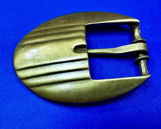 Unique Retro Gold Tone Replacement Dress Belt Buckle - Signed