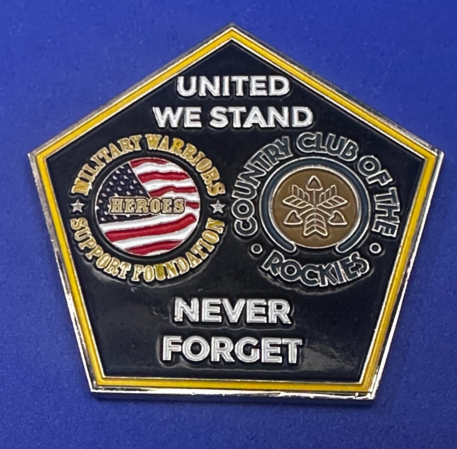 United We Stand Never Forget Patriot Day September 11 Collectors Challenge Coin 