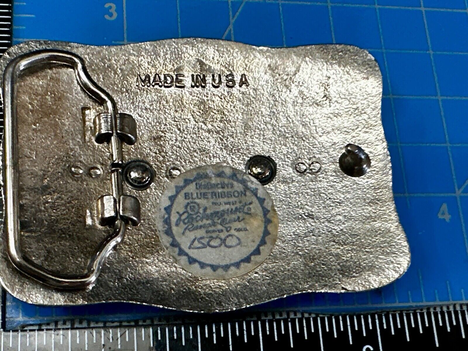 Two Square Pattern on western USA made western Belt Buckle