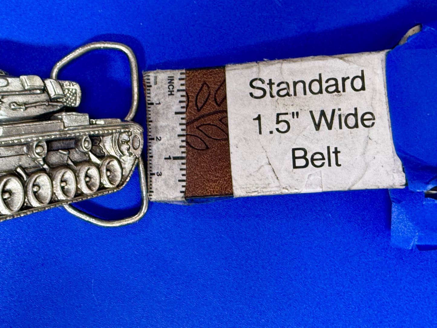 Armored Tank Military War Battle Weapon Anthony J.Irvin 1979 C-4L  Belt Buckle