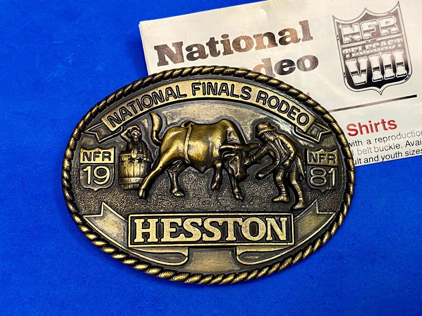 1981 Nfr Hesston Rodeo Finals, Limited Edition Collector's Belt Buckle