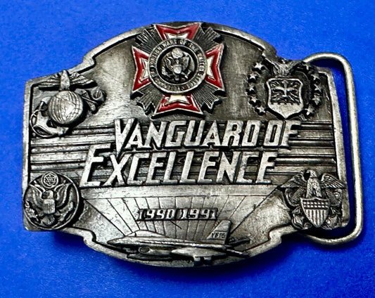 Vanguard of Excellence Veterans of Foreign Wars VFW 1990's Belt Buckle