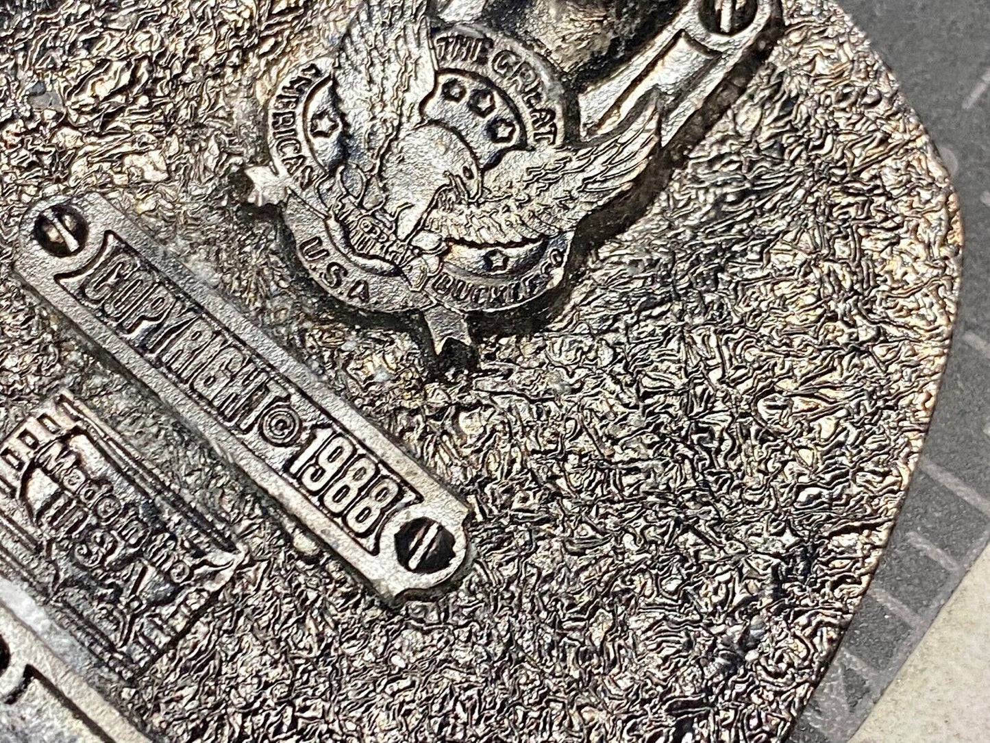Usa Army World War Ww2 Veteran And Proud Of It! Great American Belt Buckle 