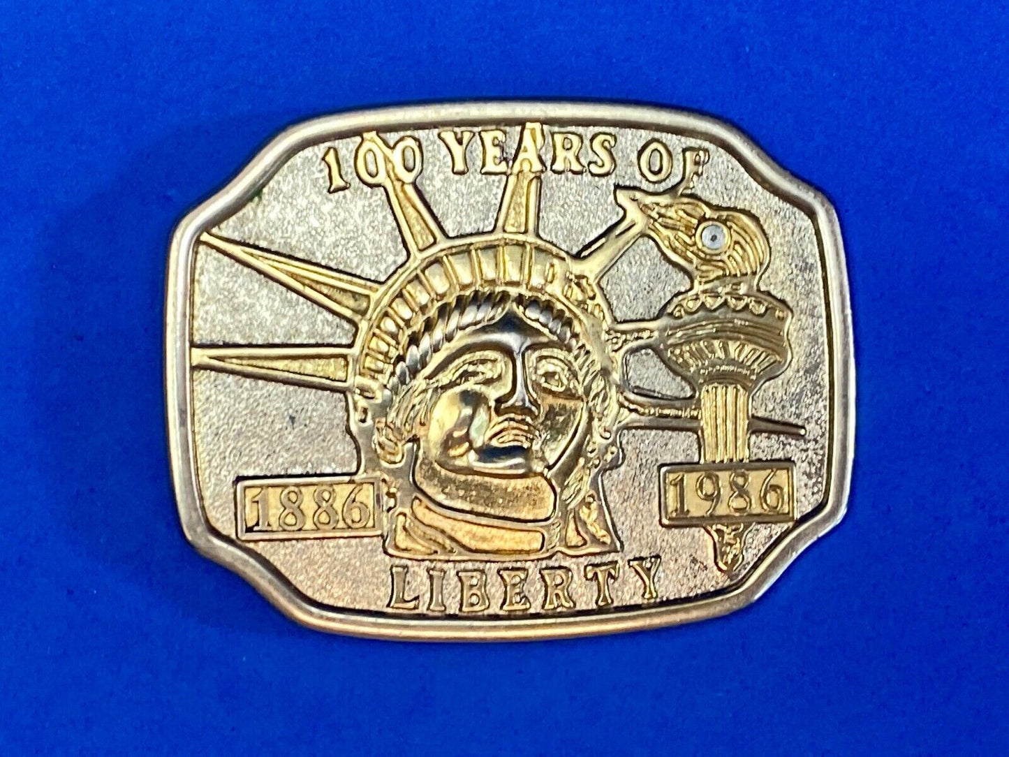 100 Years Of Lady Liberty Statue Belt Buckle  Patriotic Usa America! 