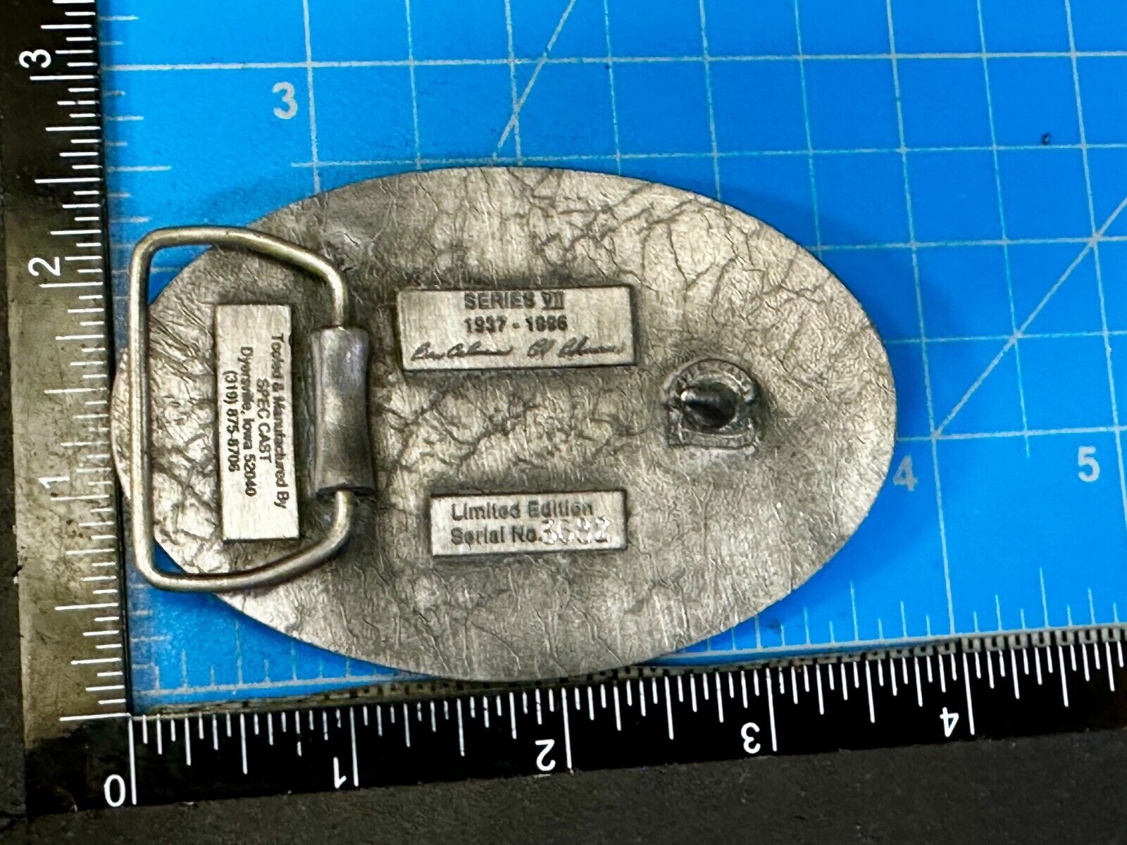 Tractor Implement Supply Replacement Parts Commemorative Silver Tone Belt Buckle