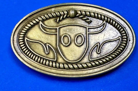 Abstract Western Texas longhorn Steer  rodeo cowboys CAR Saddle paper CLIP