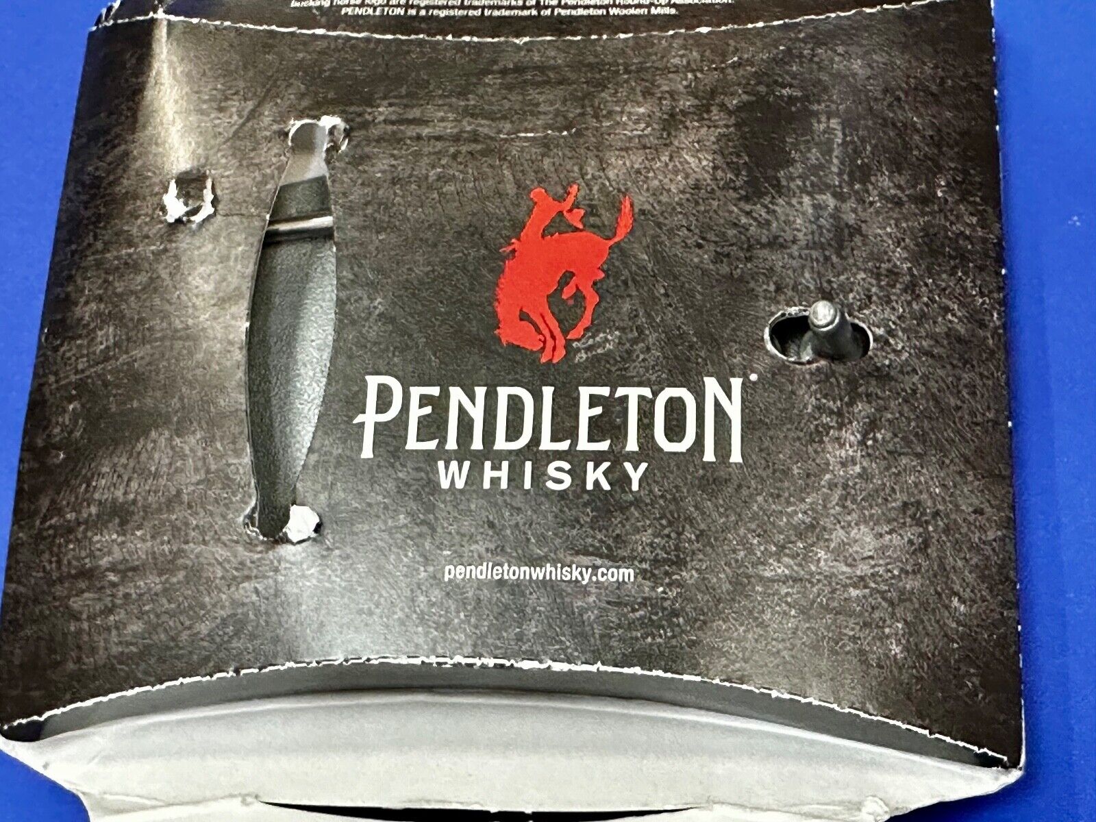 2023 PENDLETON WHISKY BRAND PROMO BELT BUCKLE MONTANA SILVERSMITHS COWBOY RODEO