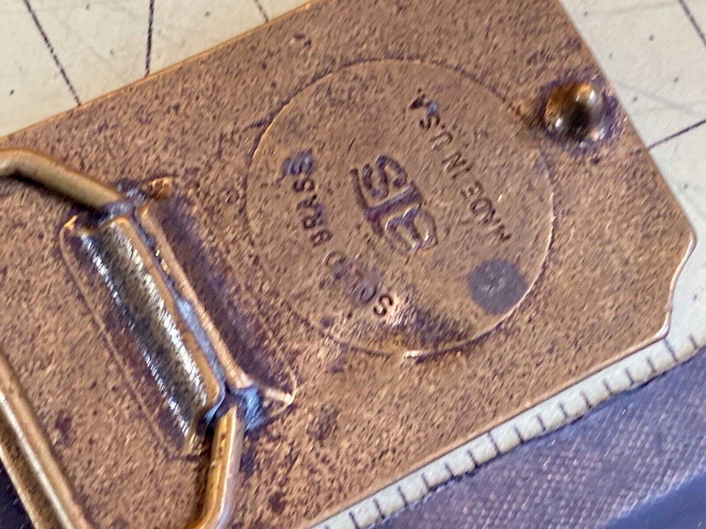 Two Flying Ducks On Pond In Nature Launching Solid Brass Belt Buckle By Bts 