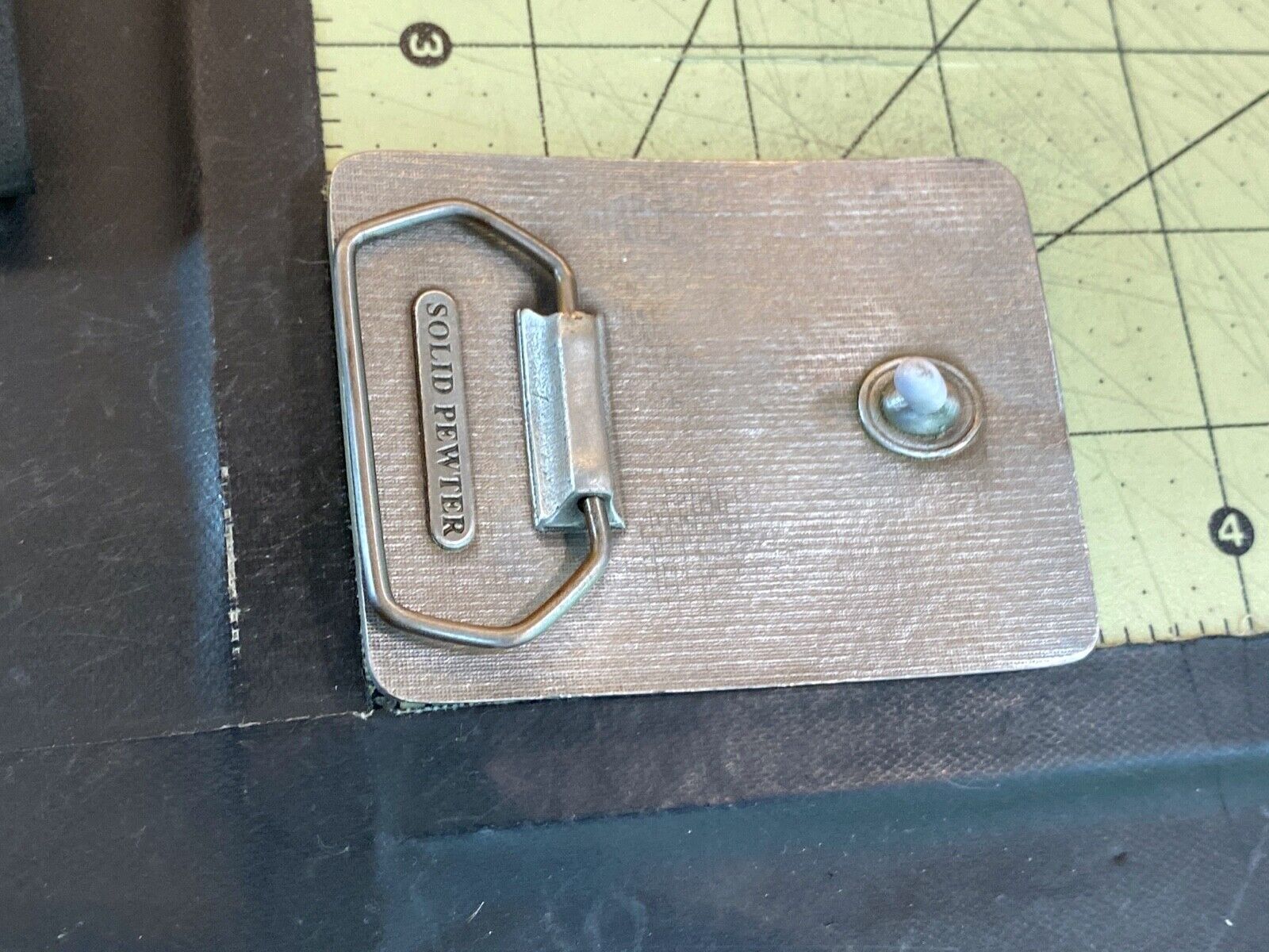 Abos American Board Of Orthopaedic Surgery? Vintage Solid Pewter Belt Buckle  - 