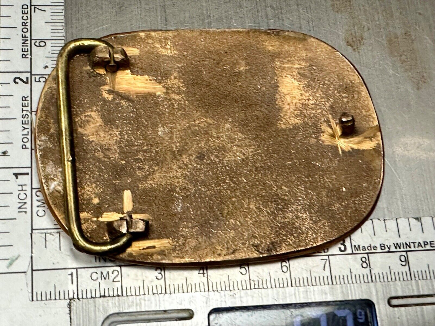 Vintage 1980 MCA crane Construction Street Heavy Equipment belt buckle