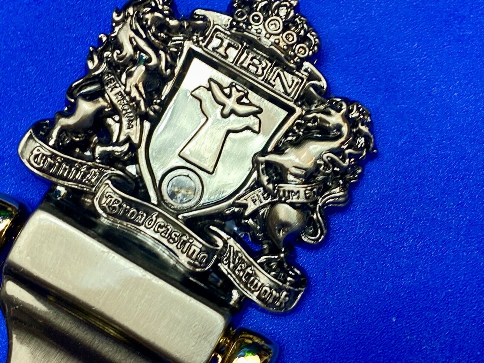 Tbn Trinity Broadcasting Network Promotional Formal Crown Logo Belt Buckle