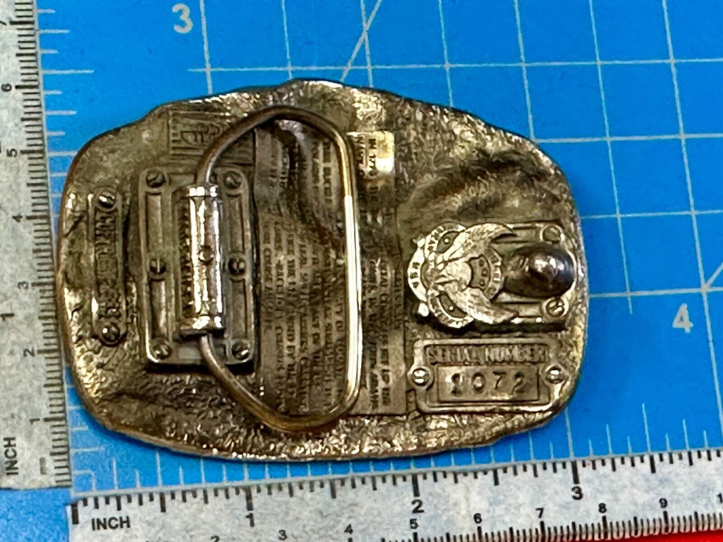 US Navy Anytime Baby 1983 Colorful Great American Belt Buckle