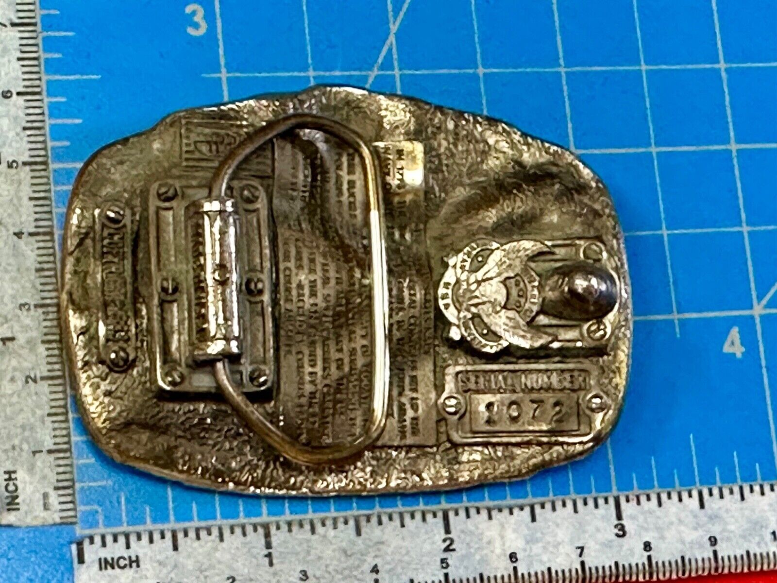 US Navy Anytime Baby 1983 Colorful Great American Belt Buckle