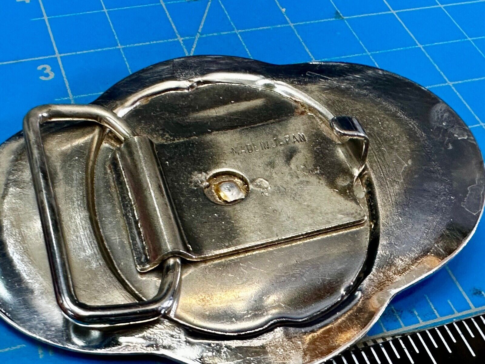 Vintage Cowboy Saddle Bronc western two tone belt buckle