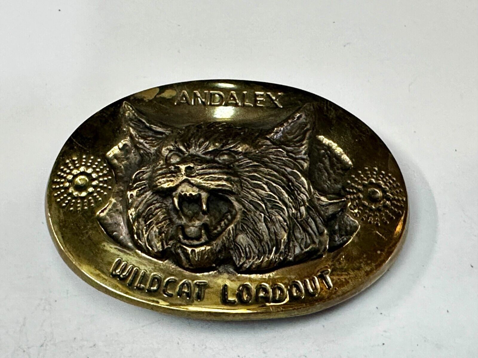 Andalex Wildcat Loadout Gold Tone Belt Buckle by Gary Phrazen