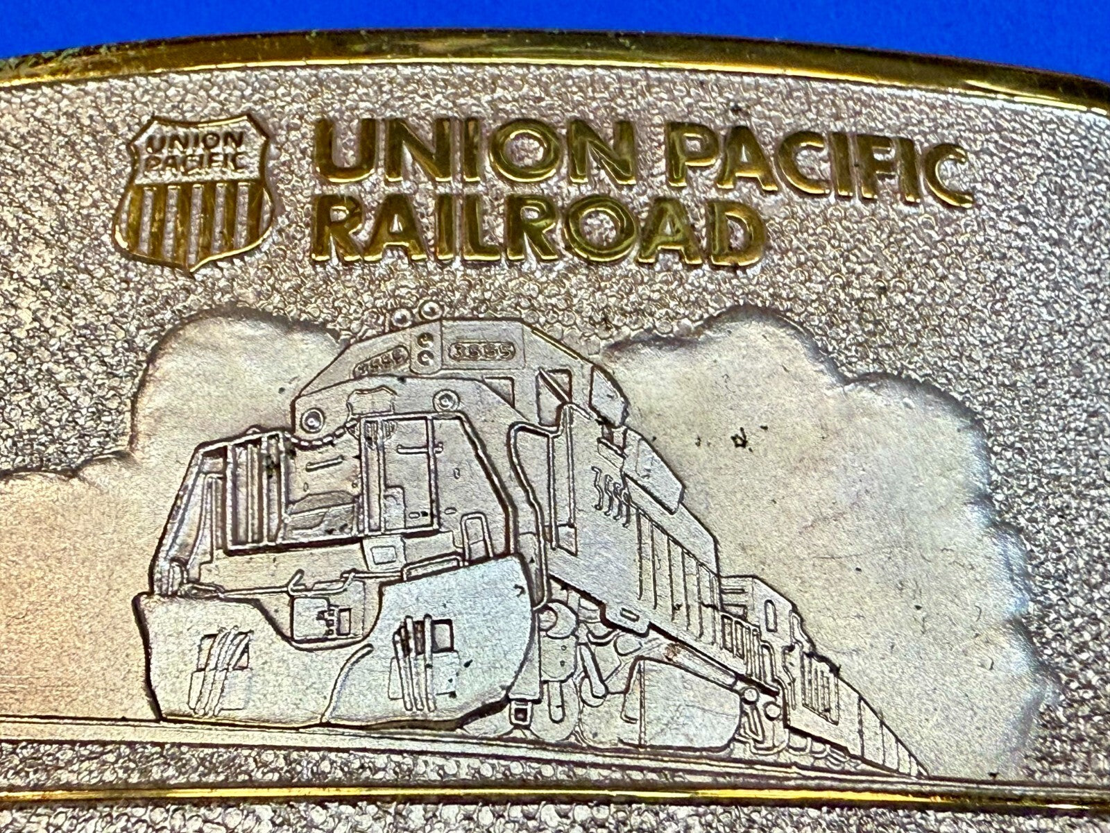 Union Pacific Railroad Safety Through Quality Award Belt Buckle by Stotts 