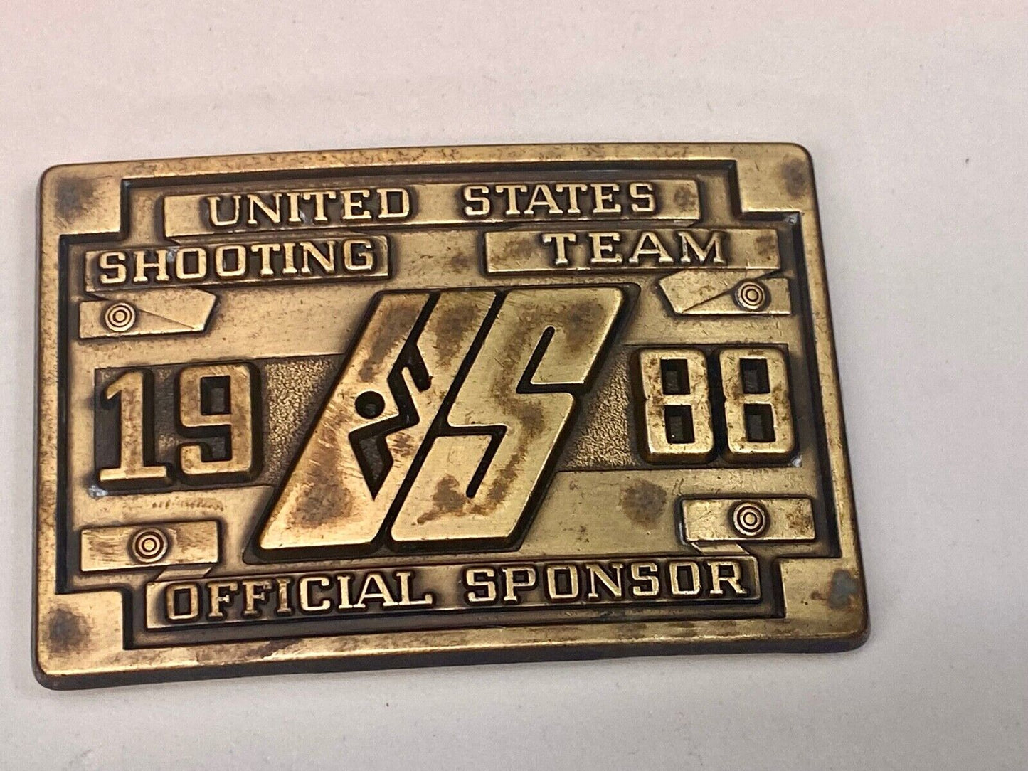 United States Shooting Team 1988, Official Sponsor Belt Buckle Seoul Korea