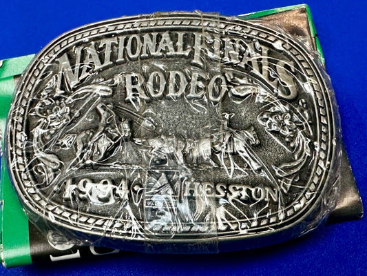 1994 ADM NATIONAL FINALS RODEO YOUTH SIZE  NFR NOS WESTERN COWBOY BELT BUCKLE