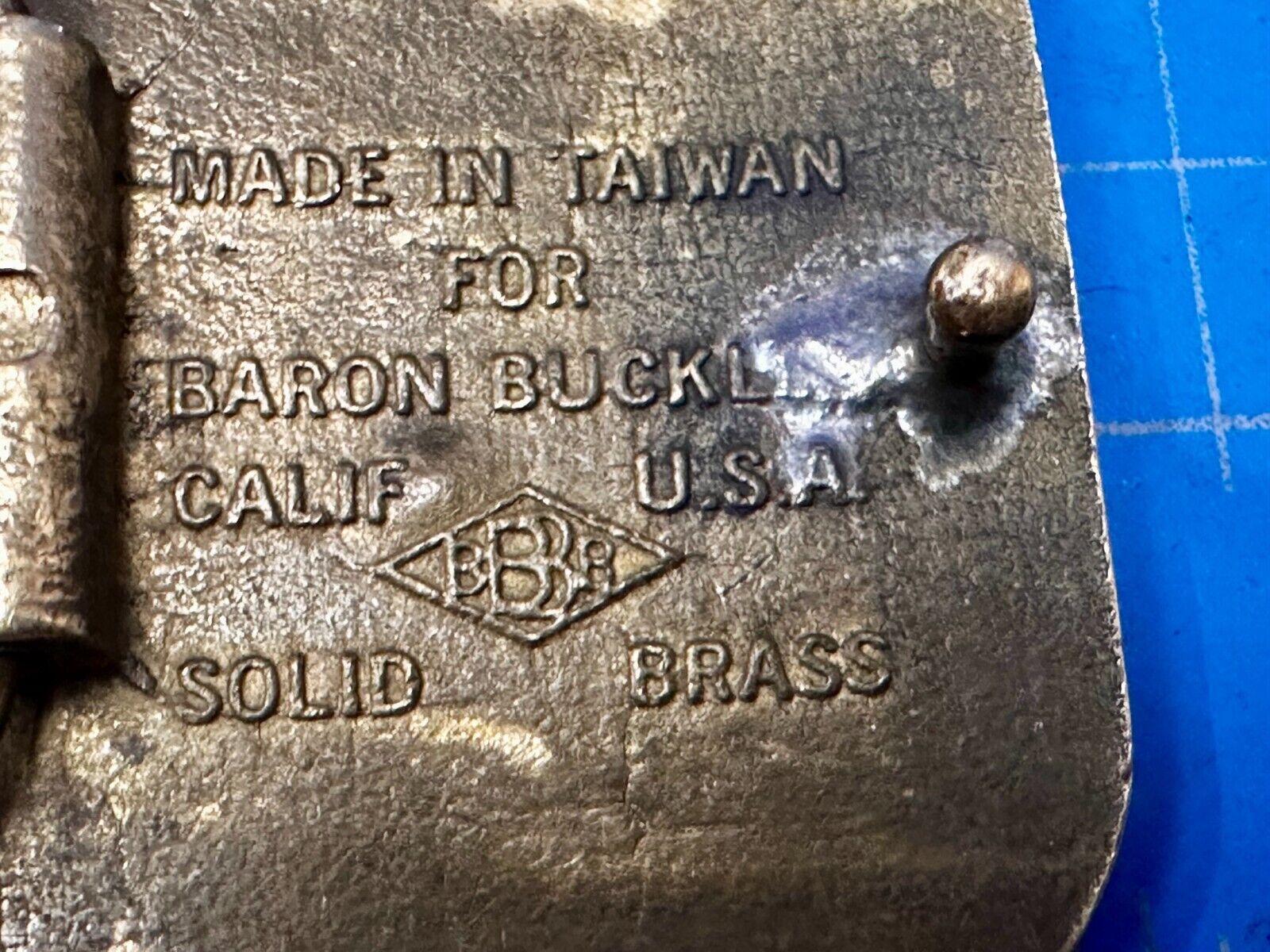 USPS United States Postal Service U.S Mail Solid Brass Belt Buckle by Baron BBB