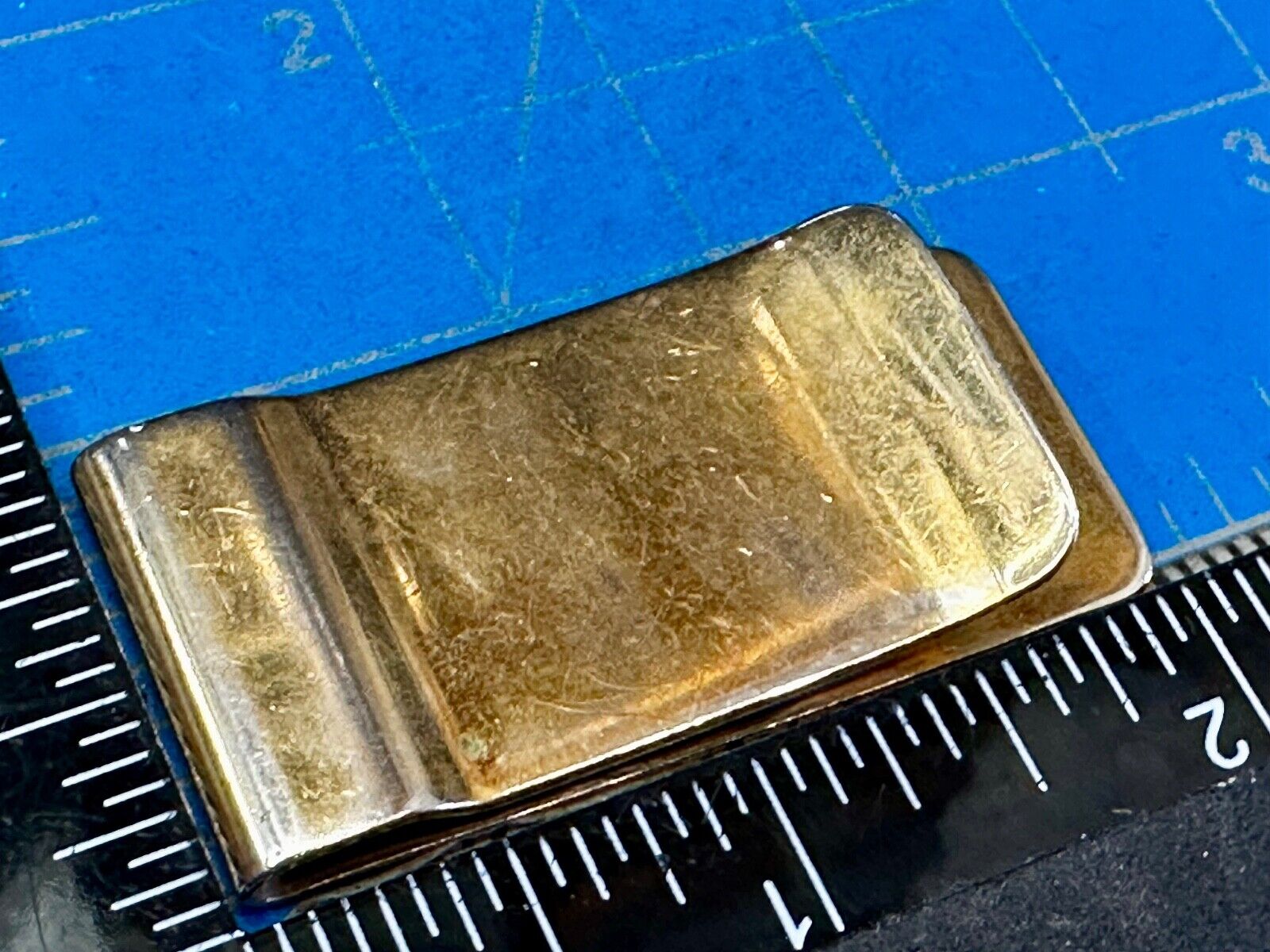 Vintage Gold Tone Money Clip Bill Holder Engraved DAD - Perfect Fathers Gift!