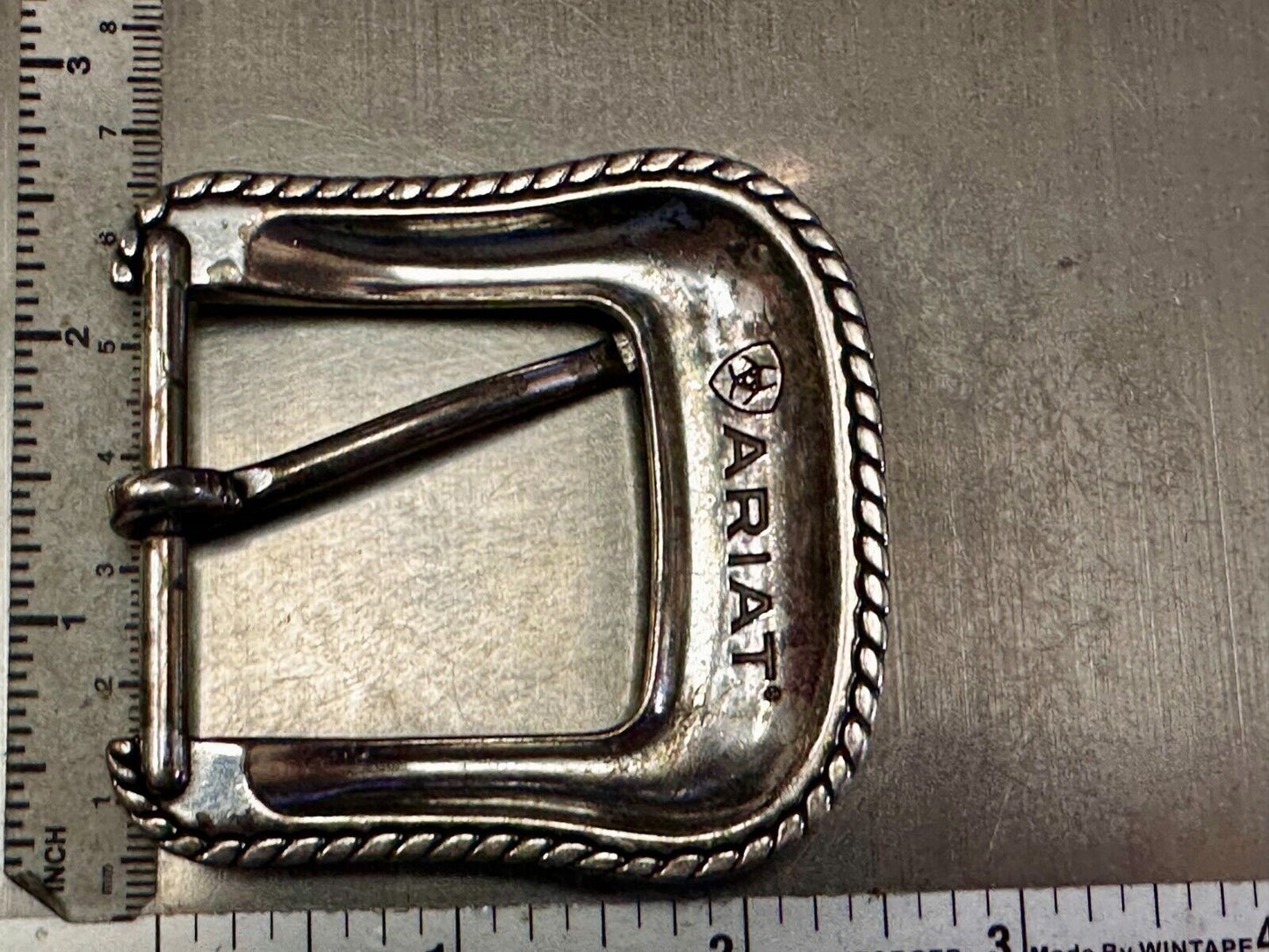 ARIAT Silver Belt Buckle A2108 Ranger Style Replacement Western Belt Buckle