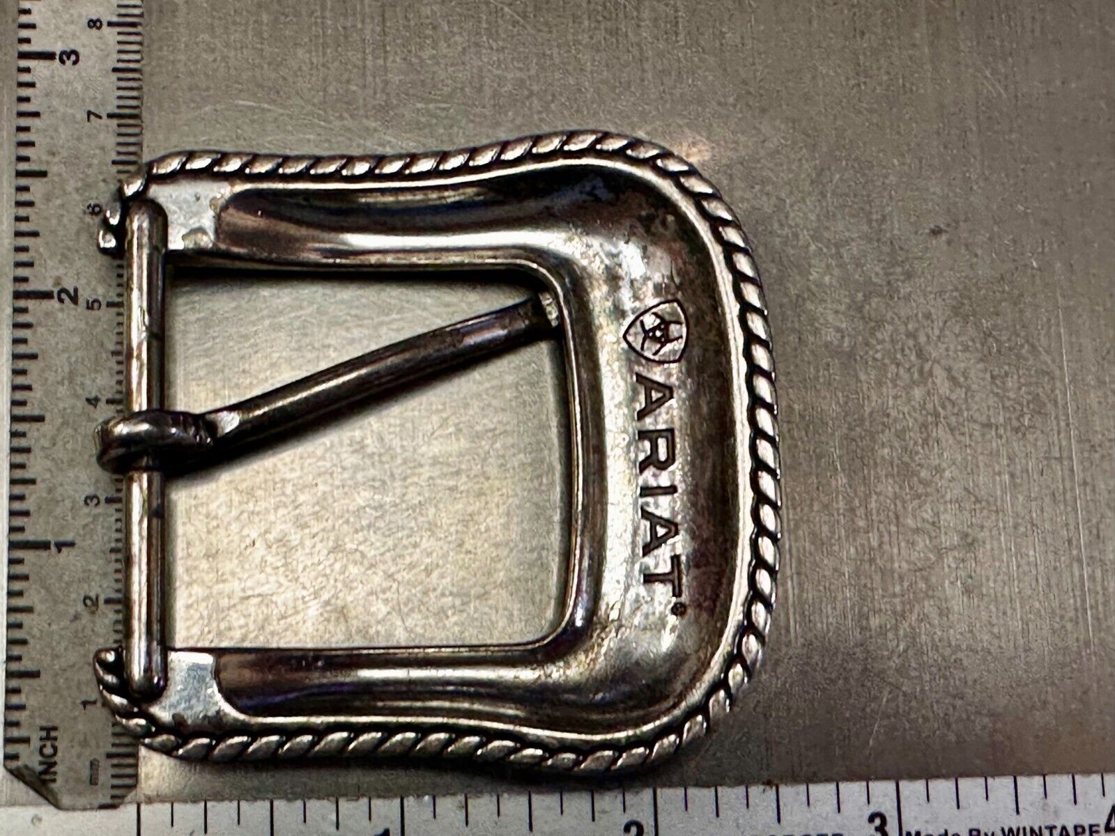 ARIAT Silver Belt Buckle A2108 Ranger Style Replacement Western Belt Buckle
