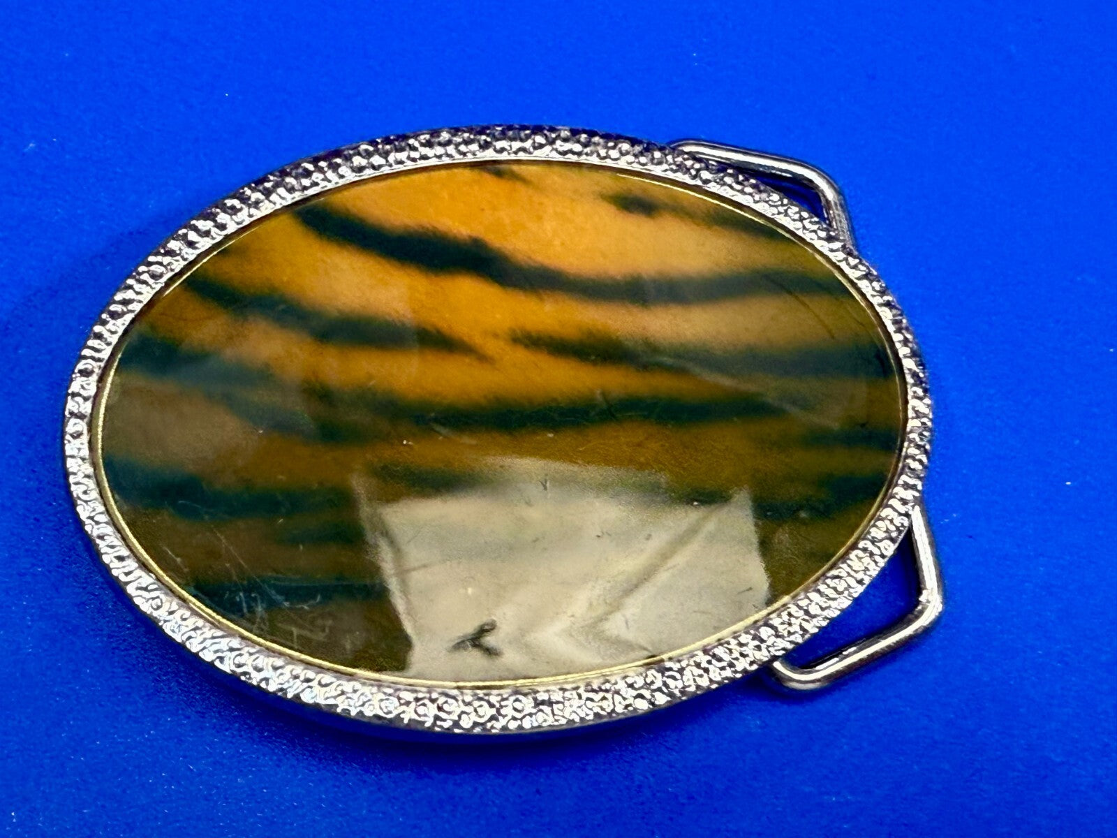 Tiger Stripes Animal Print Pattern Vintage Retro 3" Wide Belt Buckle